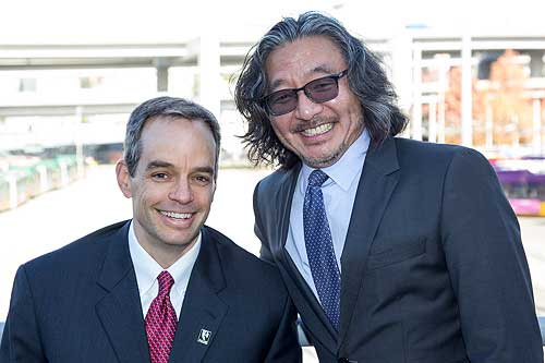 Rob Gannon and Transportation Director Harold Taniguchi