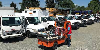 cars and heavy equipment