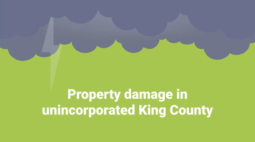 Animated screen with cloud on top and letters underneath