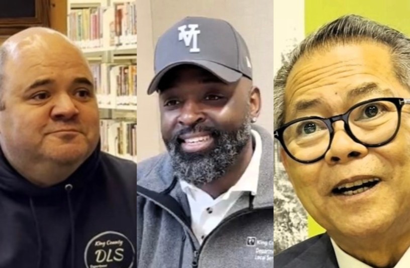 A collage of three men's individual headshots.