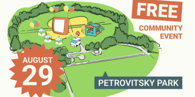 An illustration listing the details of Fairwood's 60 anniversary on August 29, 2026